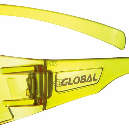 Global Industrial Frameless Safety Glasses, Scratch Resistant, Amber Lens 708119AM